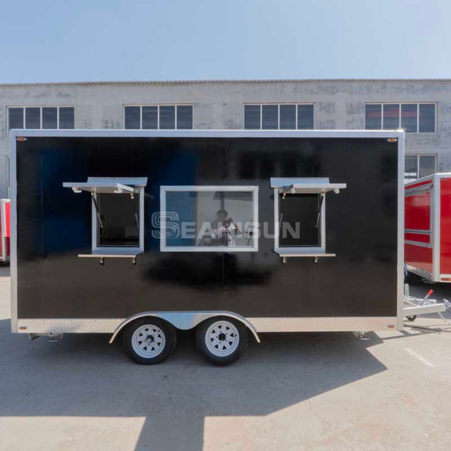 4.2m快餐拖车移动厨房