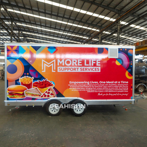 定制餐厅设备移动餐饮露营车旅行食品车优惠冰淇淋车小型披萨食品拖车价格