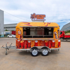 不锈钢熟食车咖啡站食品卡车冰淇淋购买汉堡披萨食品拖车
