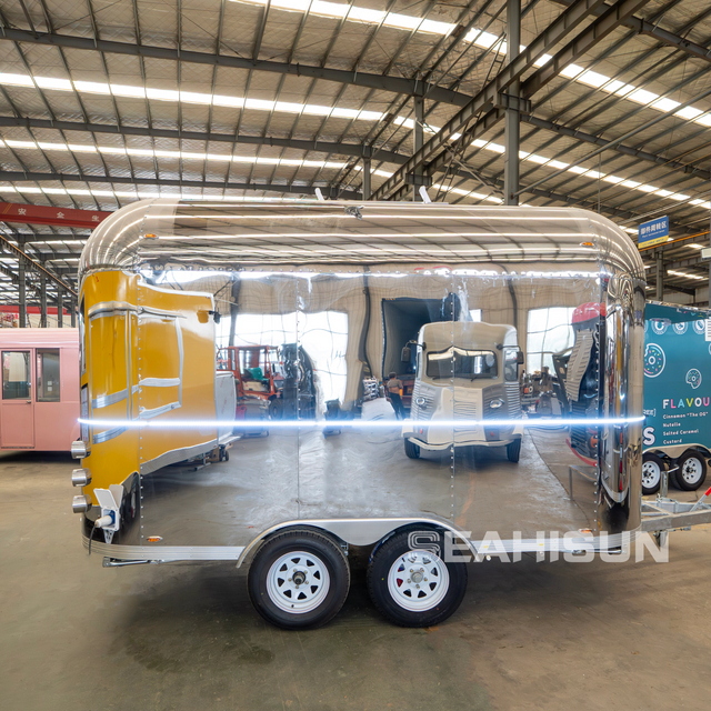 可定制冰淇淋热狗披萨移动厨房美国食品卡车拖车 