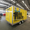 咖啡车餐厅冰食品车餐厅食品卡车厨房食品拖车在欧洲出售 