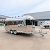 Airstream 304 不锈钢食品卡车移动冰淇淋热狗餐饮车食品拖车出售