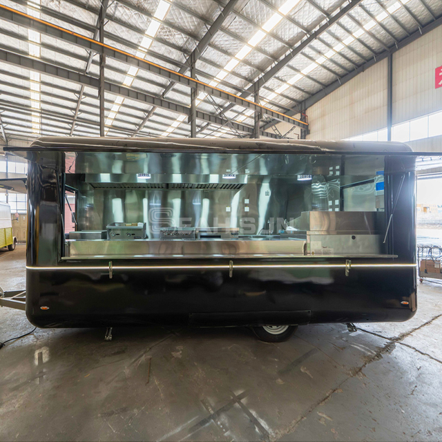 大型移动食品拖车商业级