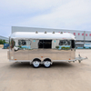 Airstream 304 不锈钢食品卡车移动冰淇淋热狗餐饮车食品拖车出售