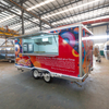 定制餐厅设备移动餐饮露营车旅行食品车优惠冰淇淋车小型披萨食品拖车价格