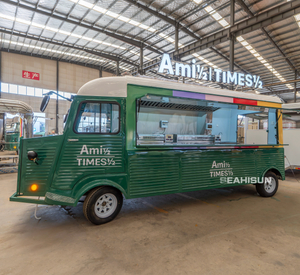 热卖街头证书电动冰淇淋移动咖啡蛋糕露营车拖车热狗雪铁龙快餐车 