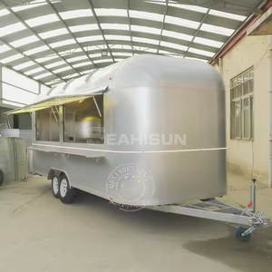 防滑冰淇淋铝制气流食品拖车 SMAA-5000