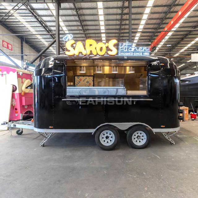 铁皮气流食品拖车-4m