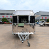Airstream 304 不锈钢食品卡车移动冰淇淋热狗餐饮车食品拖车出售