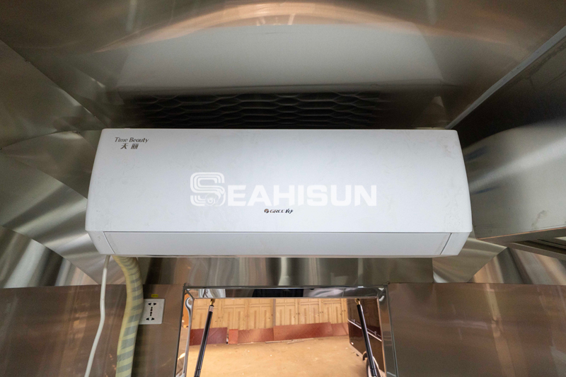 4.5m移动商用冰淇淋方形餐车